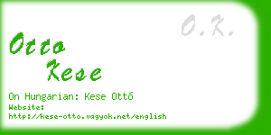 otto kese business card